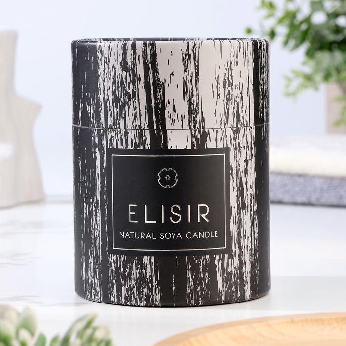 Свеча ароматическая  Свеча ароматическая "Elisir", 9х10,5 см, орхидея, серебро