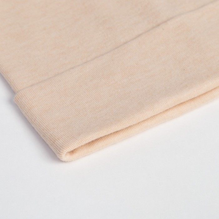 Шапка детская MINAKU двухслойная, р-р 50-52, цв.бежевый Шапка детская MINAKU двухслойная, р-р 50-52, цв.бежевый