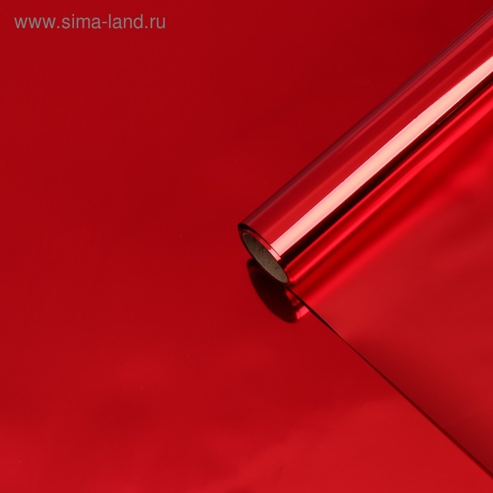 Пленка для цветов  Пленка для цветов "Глянец", красный, 58 см х 5 м