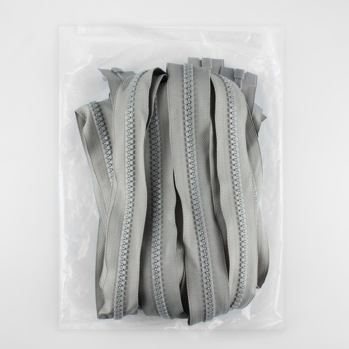 Молния «Трактор», №8, разъёмная, замок автомат, 80 см, цвет серый, цена за 1 штуку Молния «Трактор», №8, разъёмная, замок автомат, 80 см, цвет серый, цена за 1 штуку