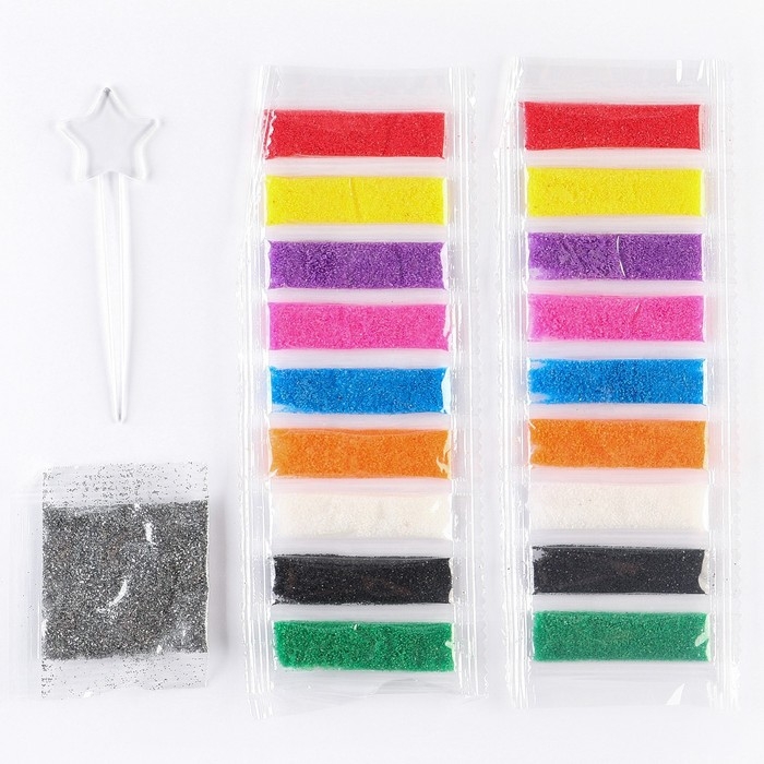 Набор для творчества: фреска-магнит, блёстки, песок, раскраска, Тачки Набор для творчества: фреска-магнит, блёстки, песок, раскраска, Тачки