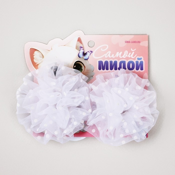 Бант для волос «Самой милой» котенок, школьный, 2 шт. Бант для волос «Самой милой» котенок, школьный, 2 шт.
