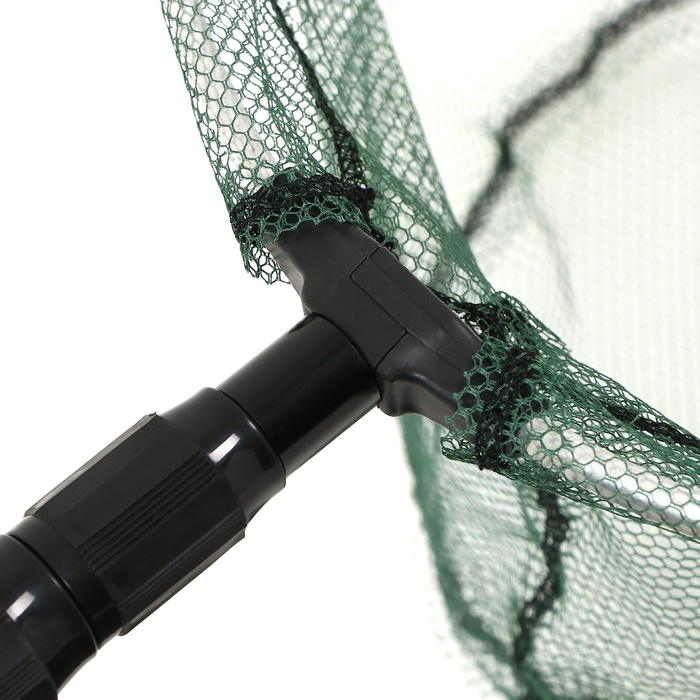 Подсачник складной телескопический П-04, усиленный, 300 см, круглый обод 35 см, капрон Подсачник складной телескопический П-04, усиленный, 300 см, круглый обод 35 см, капрон