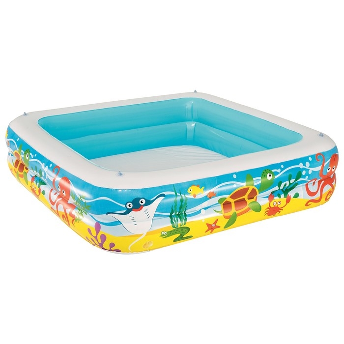 Бассейн надувной «Морские глубины», с навесом, 140 х 140 х 114 см, от 2 лет, 52192 Bestway Бассейн надувной «Морские глубины», с навесом, 140 х 140 х 114 см, от 2 лет, 52192 Bestway