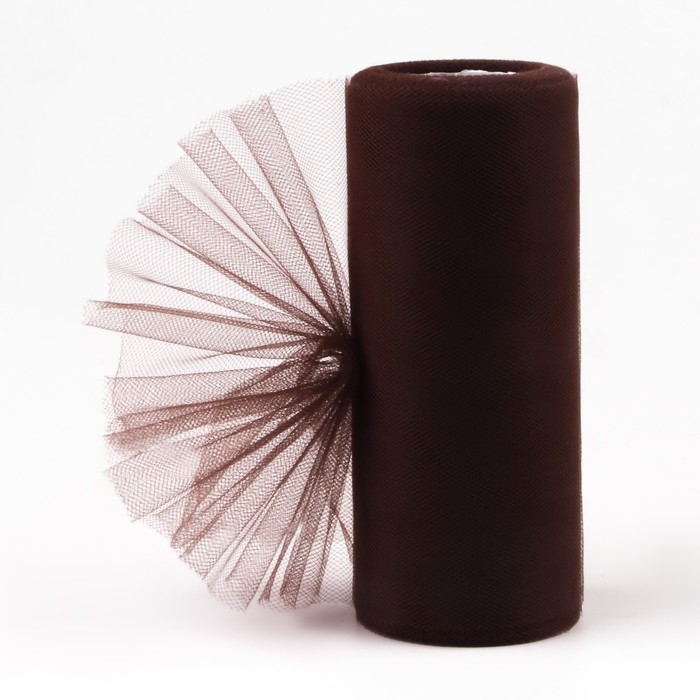 Фатин, 15 см, 11 ± 1 г/кв.м, 23 ± 1 м, цвет коричневый №29 Фатин, 15 см, 11 ± 1 г/кв.м, 23 ± 1 м, цвет коричневый №29