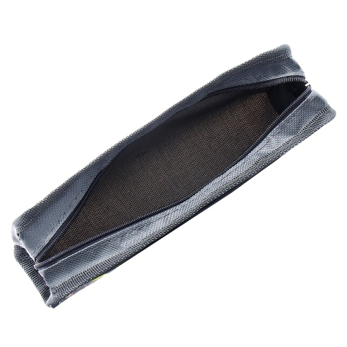 Пенал школьный на молнии Calligrata Пенал школьный на молнии Calligrata "Спорт", 2 отделения, серый