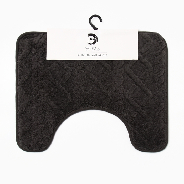 Коврик для ванной Этель Коврик для ванной Этель "Узор", цв. серый, 40х50 см