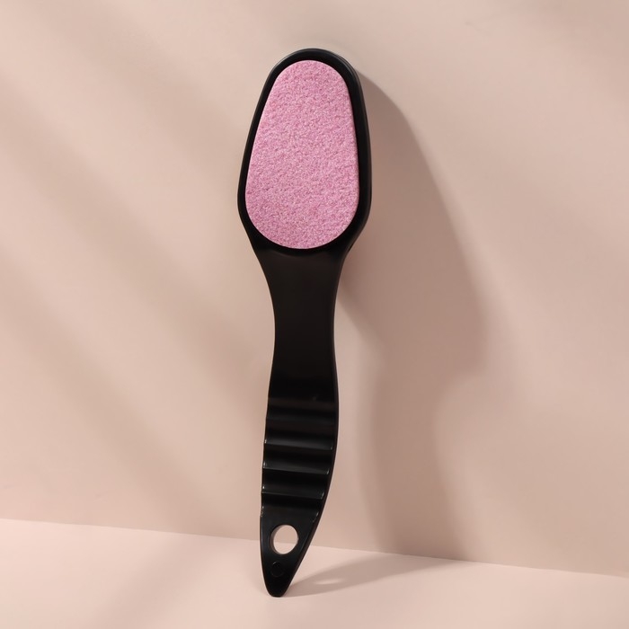 Пилка для ног, керамическая, двусторонняя, 19,5 см, цвет чёрный Пилка для ног, керамическая, двусторонняя, 19,5 см, цвет чёрный