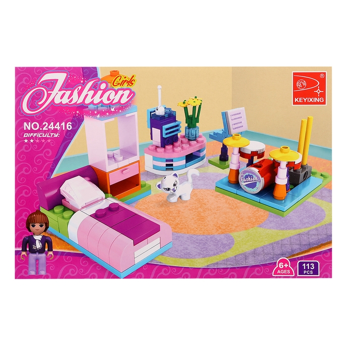 Конструктор «Комната мечты», 108 деталей Конструктор «Комната мечты», 108 деталей