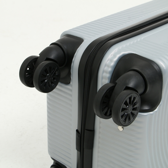 Чемодан малый 47 л (S) Goran Tomp, отдел на молнии, кодовый замок, 4 колеса, цвет серый