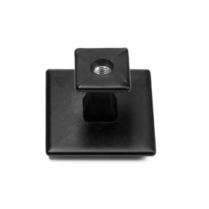 Ручка кнопка ТУНДРА РК119BL, черная, 20 шт