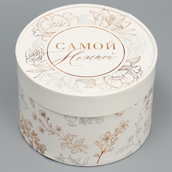 Набор шляпных коробок 2 в 1, упаковка подарочная, «Нежность», 16 х 11.5, 13 х 9 см Набор шляпных коробок 2 в 1, упаковка подарочная, «Нежность», 16 х 11.5, 13 х 9 см