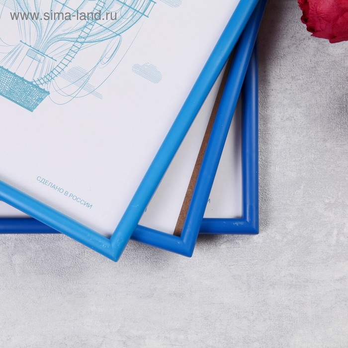 Фоторамка пластик L-4 21х30 см синий (пластиковый экран) Фоторамка пластик L-4 21х30 см синий (пластиковый экран)