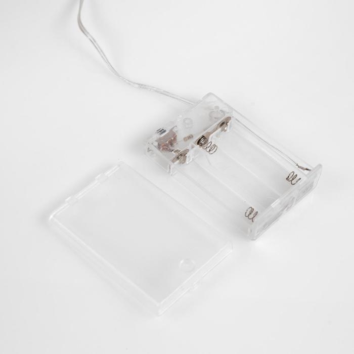 Гирлянда «Нить» 5 м роса, IP20, серебристая нить, 50 LED, мерцание белым, батарейки AAх3 (нет в комплекте), свечение белое Гирлянда «Нить» 5 м роса, IP20, серебристая нить, 50 LED, мерцание белым, батарейки AAх3 (нет в комплекте), свечение белое