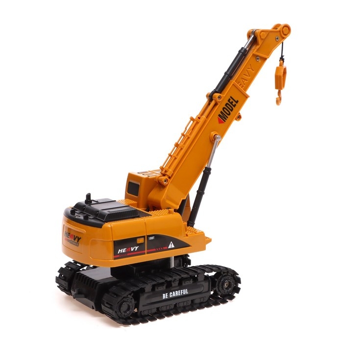 Кран радиоуправляемый «Стройтехника», подвижная стрела, работает от аккумулятора Кран радиоуправляемый «Стройтехника», подвижная стрела, работает от аккумулятора