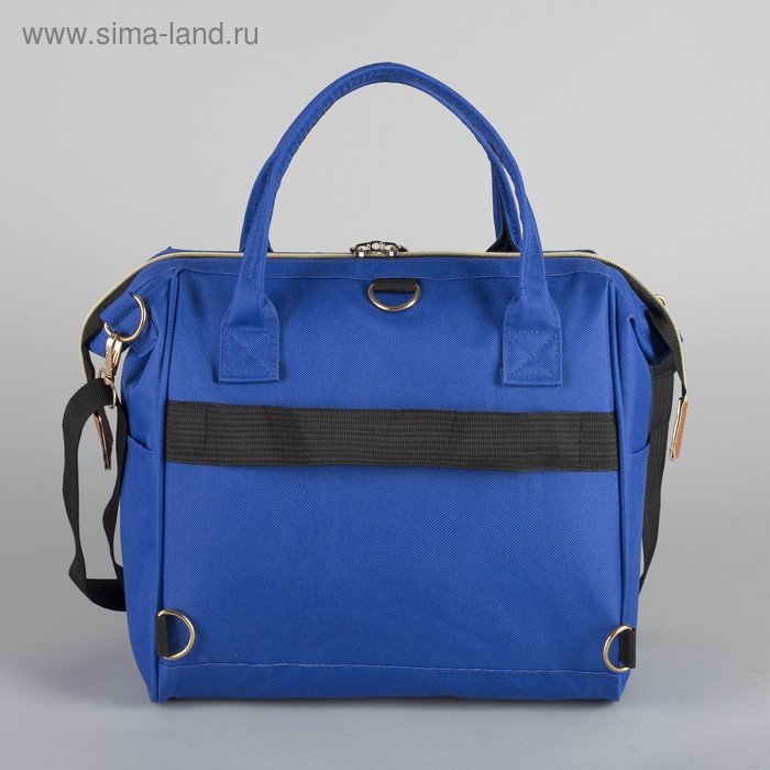 Сумка-рюкзак 2 в 1 на колёсах 18 Сумка-рюкзак 2 в 1 на колёсах 18", отдел на молнии, наружный карман, цвет синий