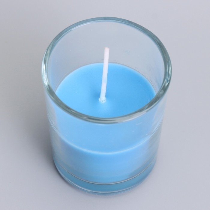 Свеча  ароматическая в стекле 5х6см, океан