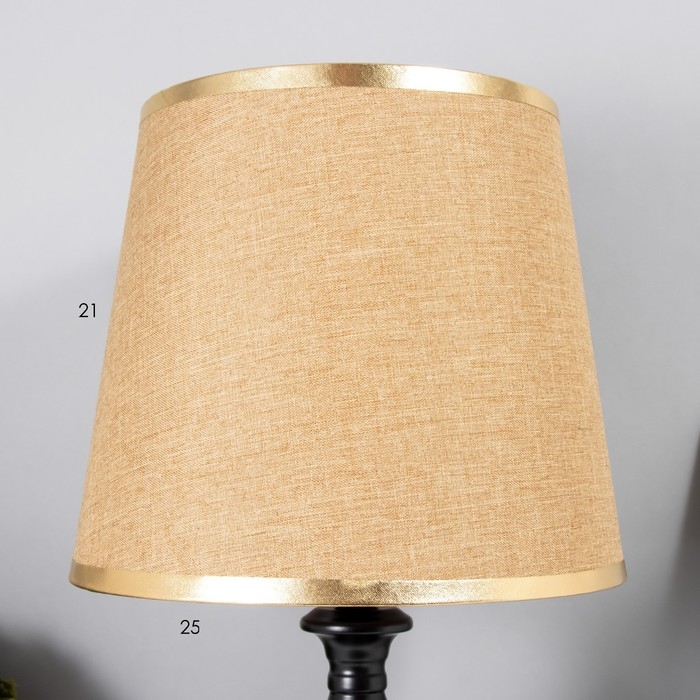 Настольная лампа Берта E27 40Вт черный 25х25х42,5 см RISALUX Настольная лампа Берта E27 40Вт черный 25х25х42,5 см RISALUX