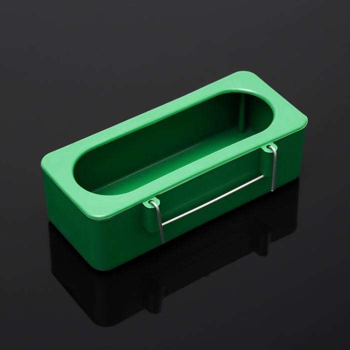 Кормушка для птиц внутренняя матовая 15 х 6,5 х 4,5 см, зелёная Кормушка для птиц внутренняя матовая 15 х 6,5 х 4,5 см, зелёная