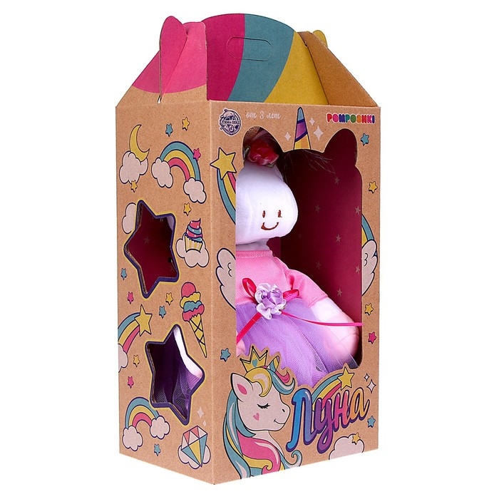 Мягкая игрушка «Единорожка», в платье, 21 см Мягкая игрушка «Единорожка», в платье, 21 см