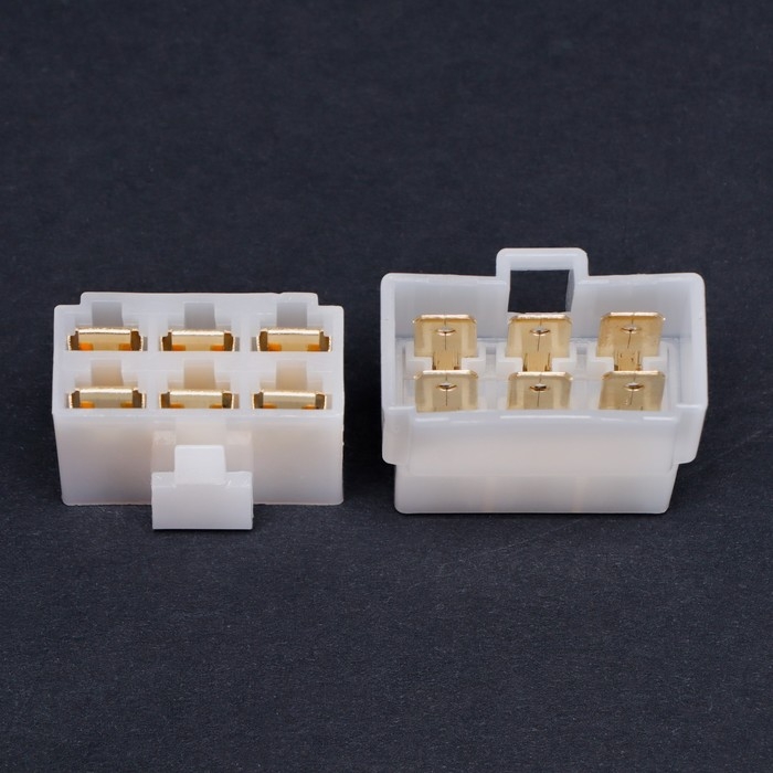 Разъем автомобильный, штекер-гнездо DJ7061-6.3-11/21, 6 контактов, набор 5 шт Разъем автомобильный, штекер-гнездо DJ7061-6.3-11/21, 6 контактов, набор 5 шт