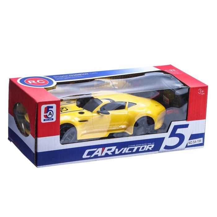 Машина радиоуправляемая «МускулКар», работает от аккумулятора, цвет жёлтый Машина радиоуправляемая «МускулКар», работает от аккумулятора, цвет жёлтый