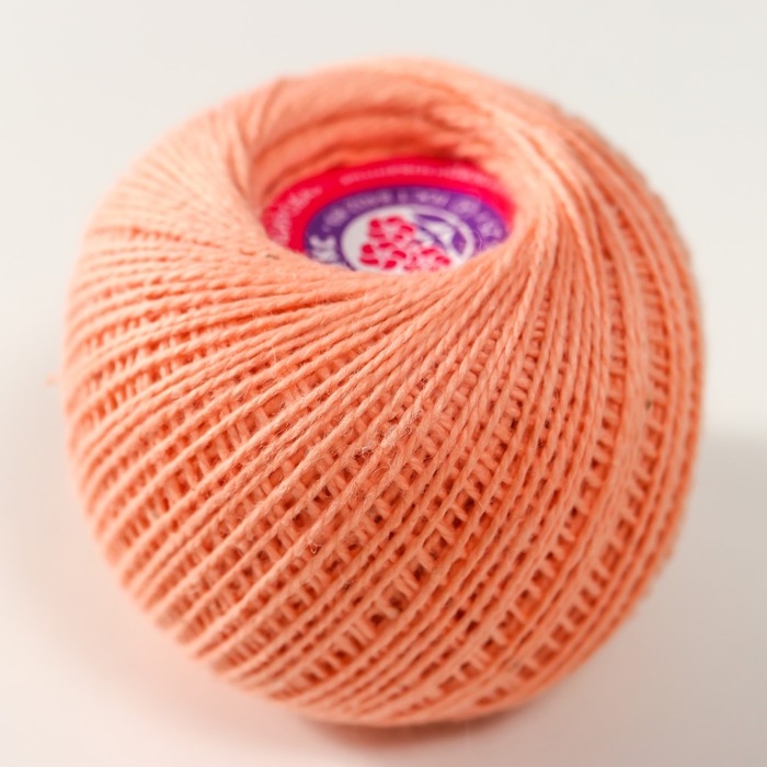 Нитки вязальные Нитки вязальные "Флокс" 150м/25гр 100% хлопок немерсеризованный цвет 0601