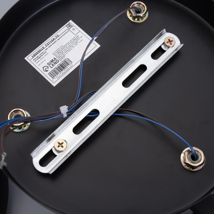 Люстра Люстра "Алис" 3хLED 72Вт 3000-6000К черный 52х52х13 см