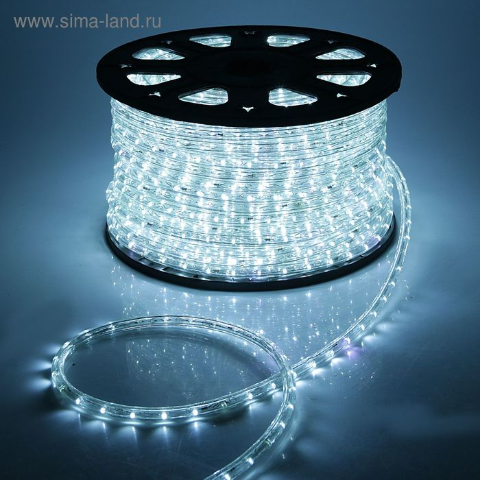 Световой шнур Luazon Lighting 13 мм, IP65, 100 м, 36 LED/м, 220 В, 2W, мерцание, свечение белое Световой шнур Luazon Lighting 13 мм, IP65, 100 м, 36 LED/м, 220 В, 2W, мерцание, свечение белое