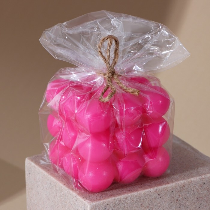 Свеча формовая  Свеча формовая "Облако", розовая