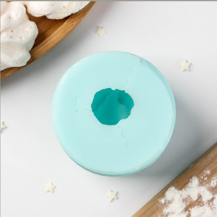 Силиконовый молд Цветок «Пион», d=6 см высота 3,2 см, цвет бирюзовый Силиконовый молд Цветок «Пион», d=6 см высота 3,2 см, цвет бирюзовый