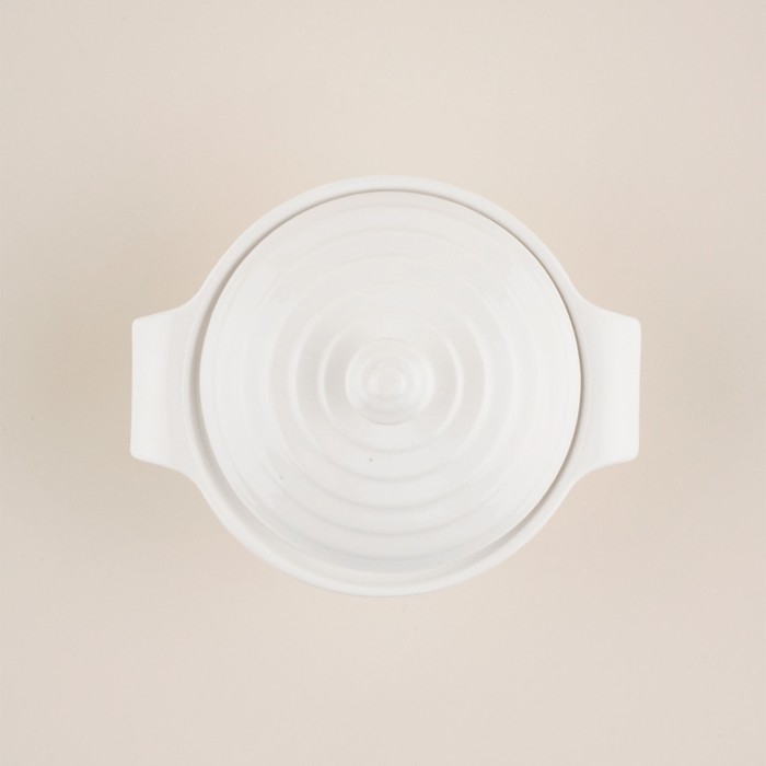 Кастрюля из жаропрочной керамики SL Home «Санторини», 750 мл, 19×16×7,5 см, цвет белый Кастрюля из жаропрочной керамики SL Home «Санторини», 750 мл, 19×16×7,5 см, цвет белый