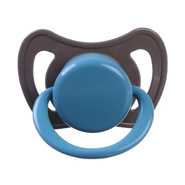 Соска - пустышка латексная ортодонтическая «Малыш», от 6 мес., цвет коричневый/синий Соска - пустышка латексная ортодонтическая «Малыш», от 6 мес., цвет коричневый/синий
