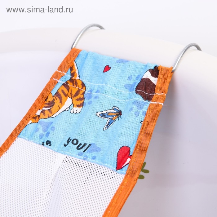 Гамак для купания новорожденных, сетка для ванночки детской, «Друзья», 80см, цвет МИКС Гамак для купания новорожденных, сетка для ванночки детской, «Друзья», 80см, цвет МИКС
