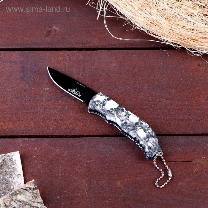 Нож складной Нож складной "Черепа" 14см, клинок 66мм/1мм