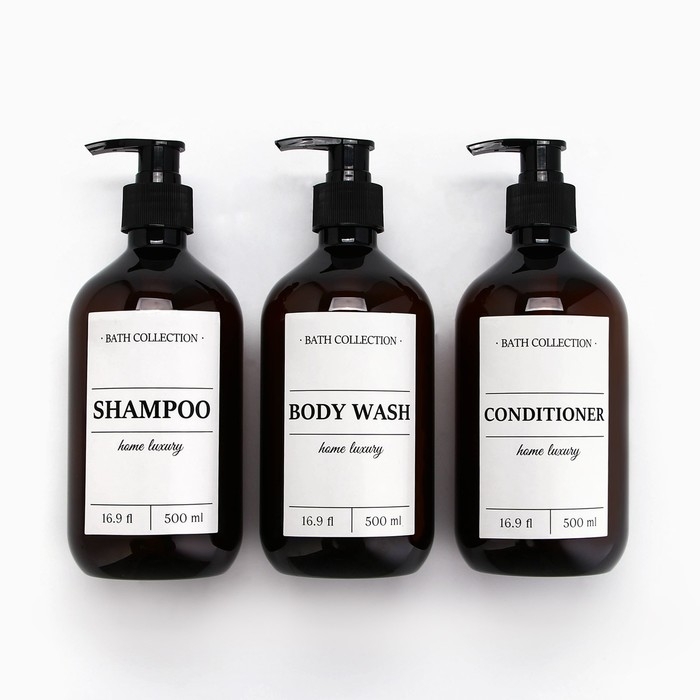 Дозатор для шампуня, кондиционера, геля для душа «Home comfort», 500 мл Дозатор для шампуня, кондиционера, геля для душа «Home comfort», 500 мл