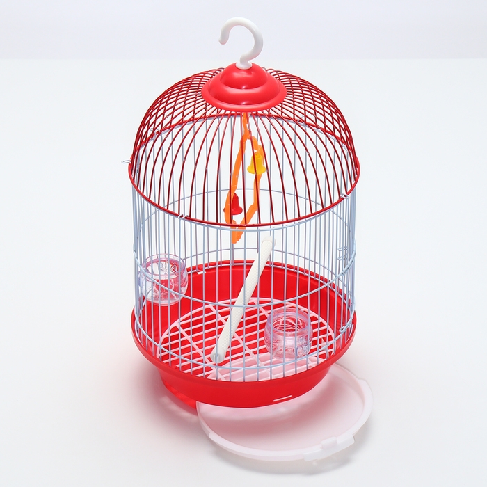 Клетка для птиц круглая укомплектованная Bd-4/2, 23,5 х 33 см, красная (фасовка 20 шт) Клетка для птиц круглая укомплектованная Bd-4/2, 23,5 х 33 см, красная (фасовка 20 шт)
