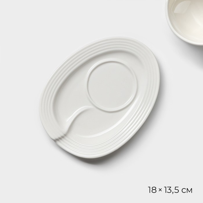 Чайная пара фарфоровая Magistro «Бланш», 2 предмета: чашка 300 мл, блюдце, цвет белый Чайная пара фарфоровая Magistro «Бланш», 2 предмета: чашка 300 мл, блюдце, цвет белый