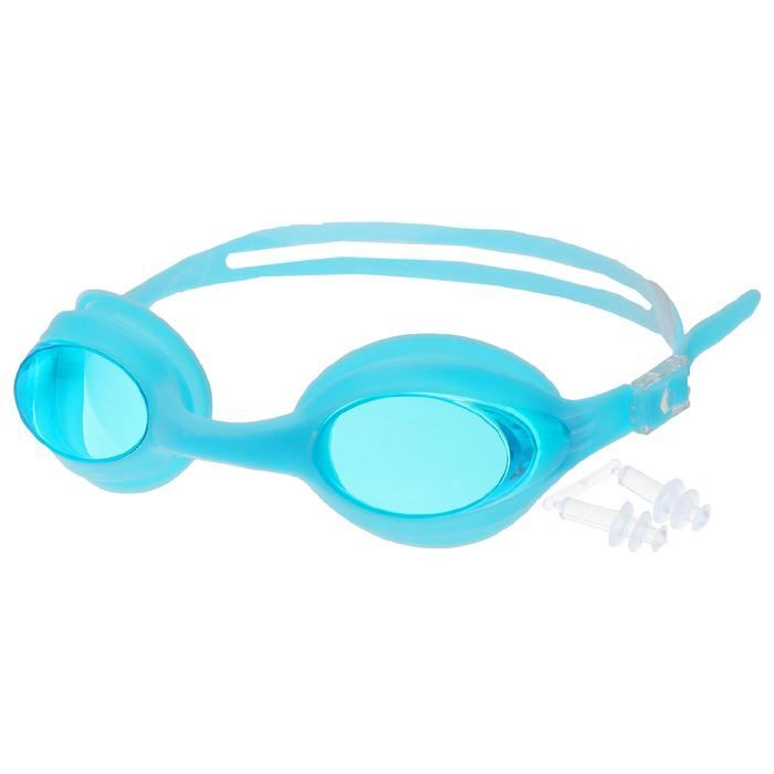 Очки для плавания ONLITOP, беруши, цвета МИКС