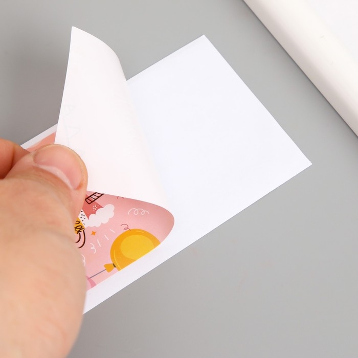 Наклейка бумага Наклейка бумага "С днем рождения. Торт" набор 50 шт 10х5 см