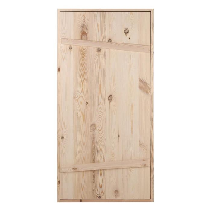 Дверной блок для бани, 160×80см, из сосны, на клиньях, массив, Дверной блок для бани, 160×80см, из сосны, на клиньях, массив, "Добропаровъ"