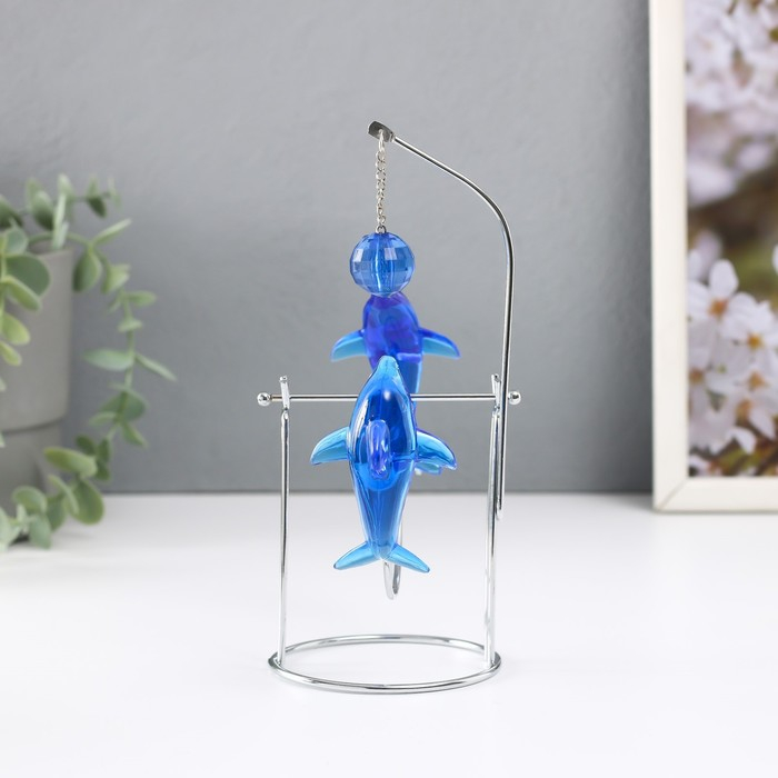 Маятник Маятник "Дельфины" друг напротив друга с шариком 9 х 15 х 19,5 см