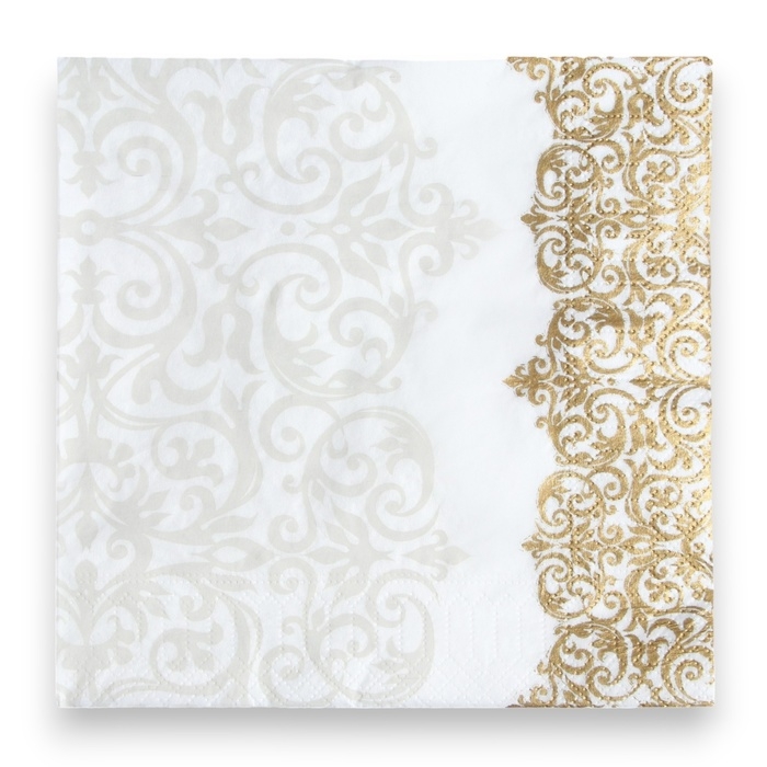 Новый год. Салфетки бумажные Pero Prestige «Версаль», 3 слоя, 33х33, 20 шт. Новый год. Салфетки бумажные Pero Prestige «Версаль», 3 слоя, 33х33, 20 шт.