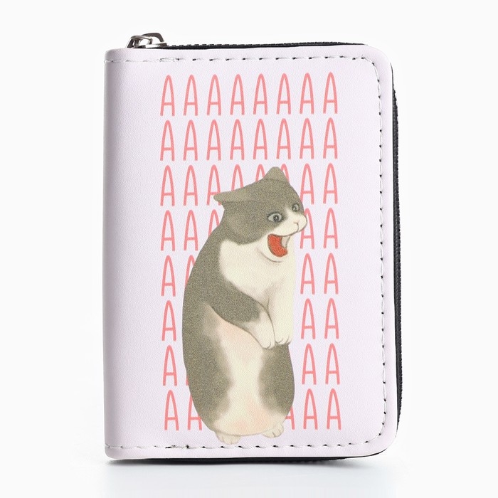 Кошелёк женский "Котик» 12,5х9х2 см