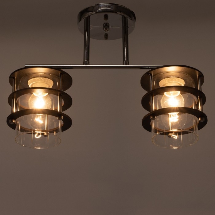 Люстра 1998/2 E27 60Вт хром 35х12х25 см BayerLux