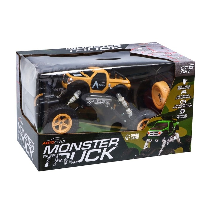 Джип радиоуправляемый «Армия», работает от аккумулятора, цвет песочный Джип радиоуправляемый «Армия», работает от аккумулятора, цвет песочный