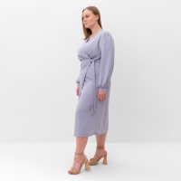 Платье женское MIST, plus-size,  р.58, серо-голубой