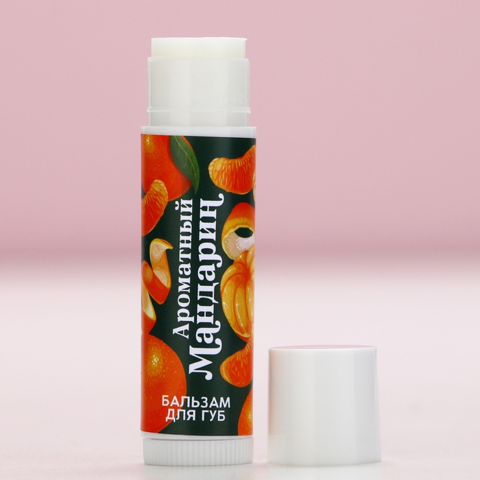 Бальзам для губ, 10 г, аромат мандарина, Новый Год Бальзам для губ, 10 г, аромат мандарина, Новый Год