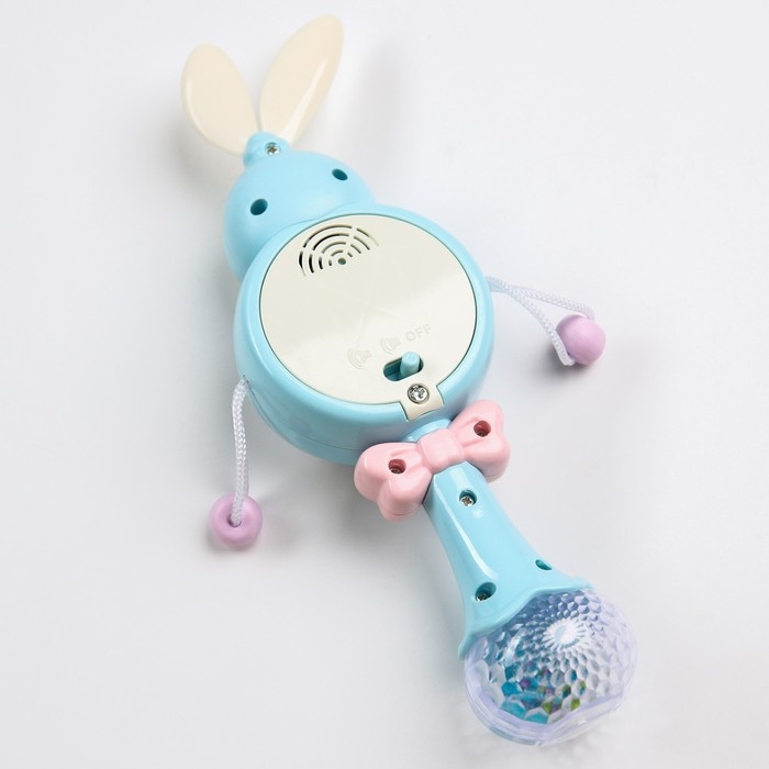 Погремушка музыкальная «Зайка барабан», эластичные ушки, цвет МИКС, Крошка Я Погремушка музыкальная «Зайка барабан», эластичные ушки, цвет МИКС, Крошка Я