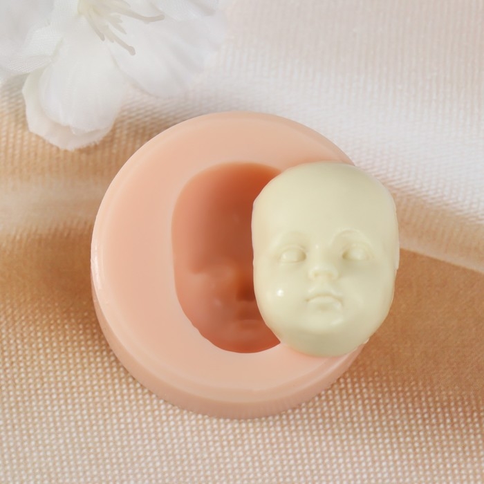 Молд силикон Молд силикон "Лицо младенца" №10 3х2,1х1,1 см